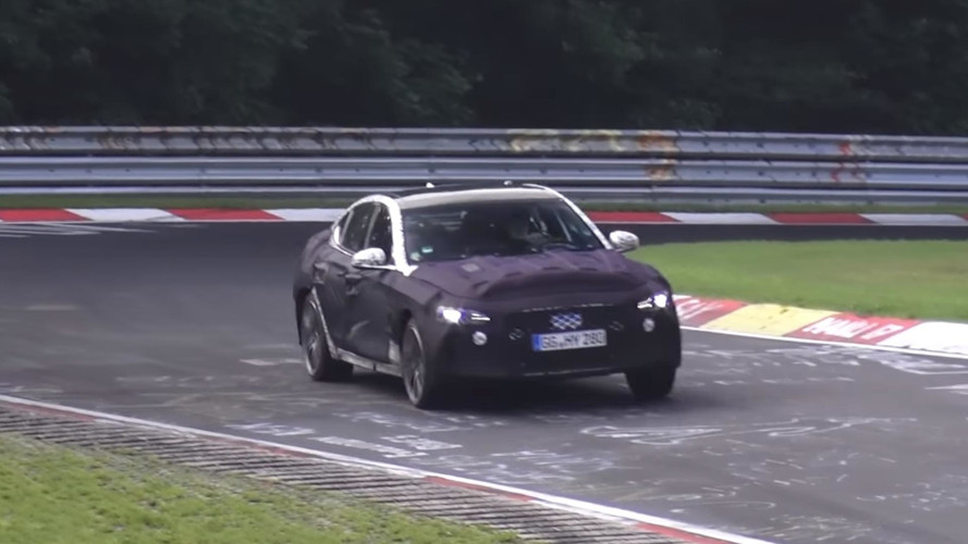 Genesis G70 screenshot from spy video