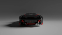 Vitesse AuDessus Louboutin Limited Edition Bare Carbon Fiber Package for Ferrari F12tdf