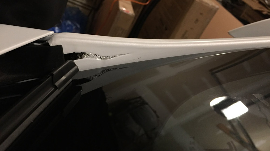 Tesla Model S Split A-Pillar