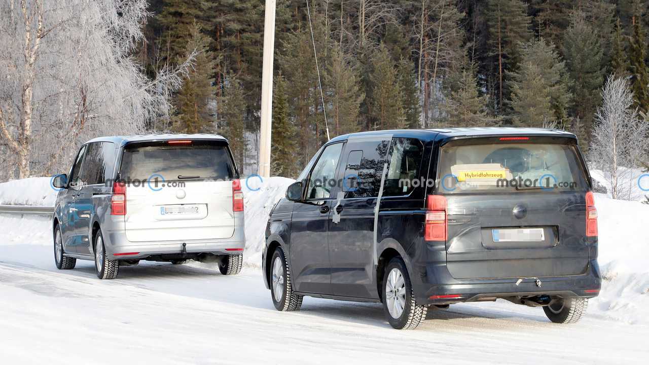 VW T7 Multivan 2022, nuevas fotos espía