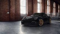 Altın rengi jantları ile Porsche 911 GT3 RS