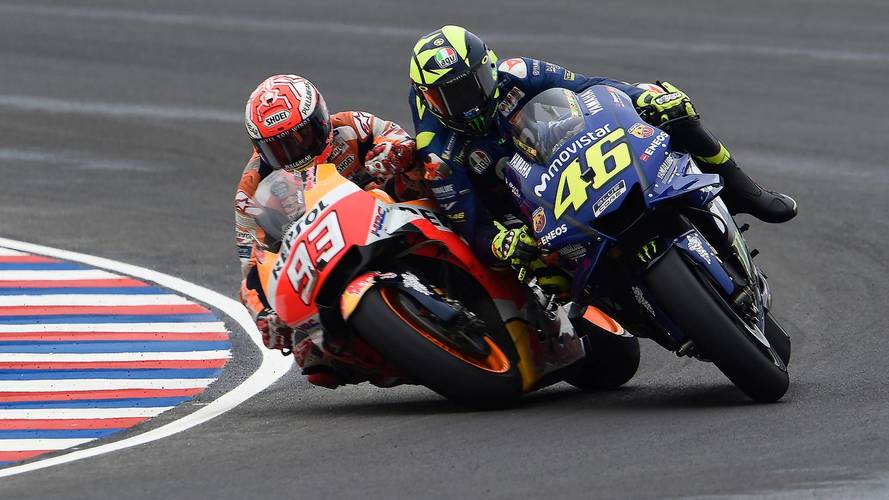 Accidente de Marc Márquez, Repsol Honda Team y Valentino Rossi, Yamaha Factory Racing