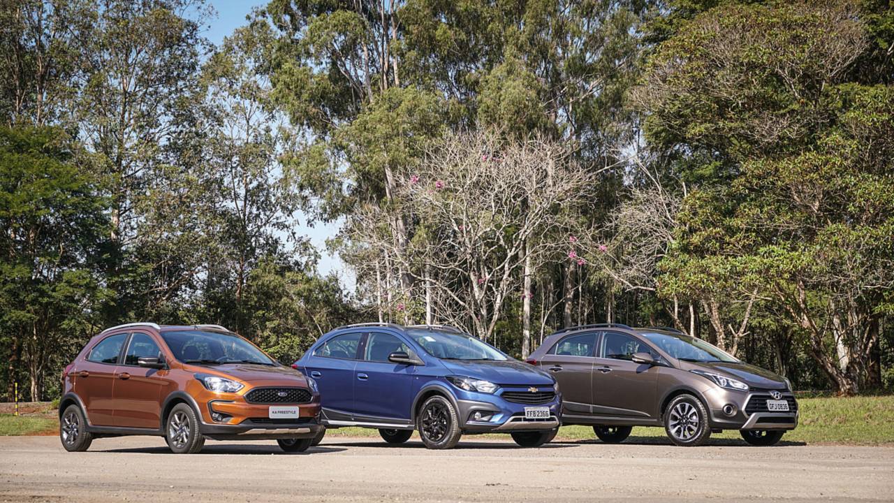 Comparativo Ford Ka FreeStyle x Chevrolet Onix Activ x Hyundai HB20X