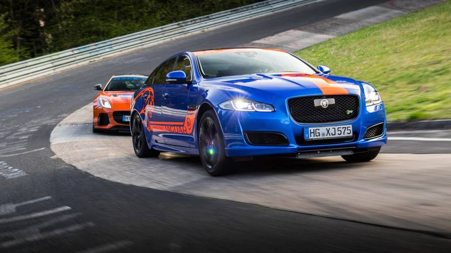 Jaguar XJR575 and F-Type SVR Nurburgring taxis