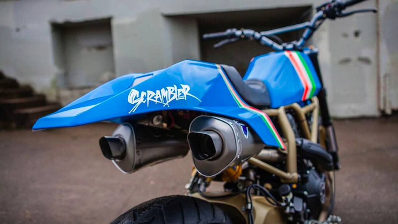 Grime's custom Scrambler includes a bespoke