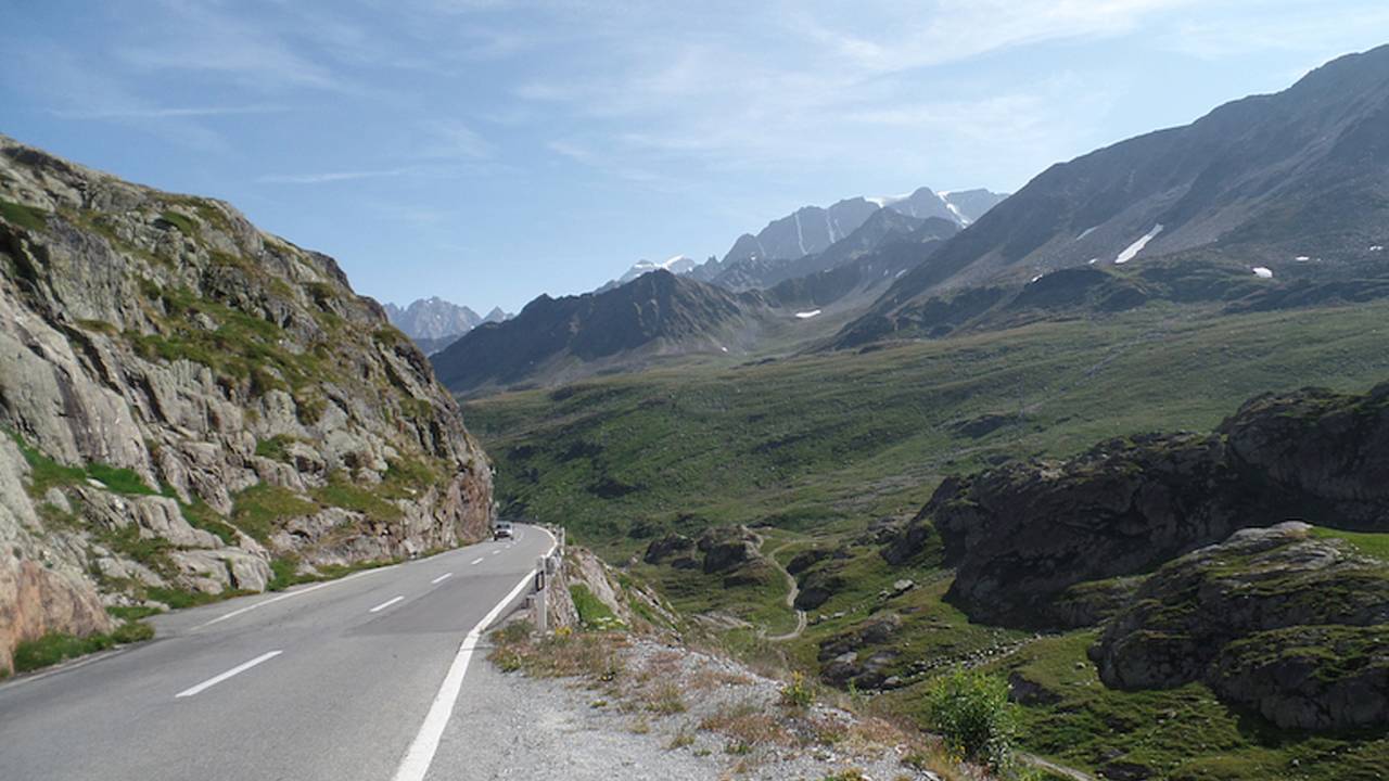 The view from Great St. Bernard Pass