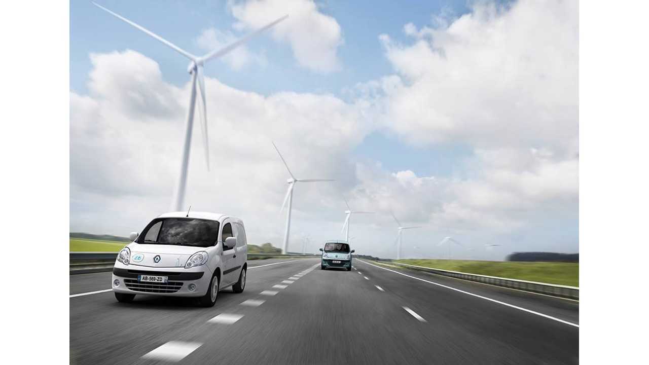 Kangoo Z.E. Driving on Wind Power