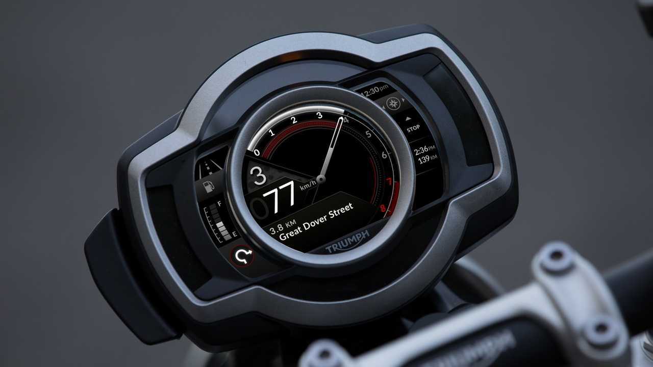 Triumph Scrambler 1200 conectividad Bluetooth