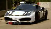 Ferrari hybrid test mule screenshot from spy video