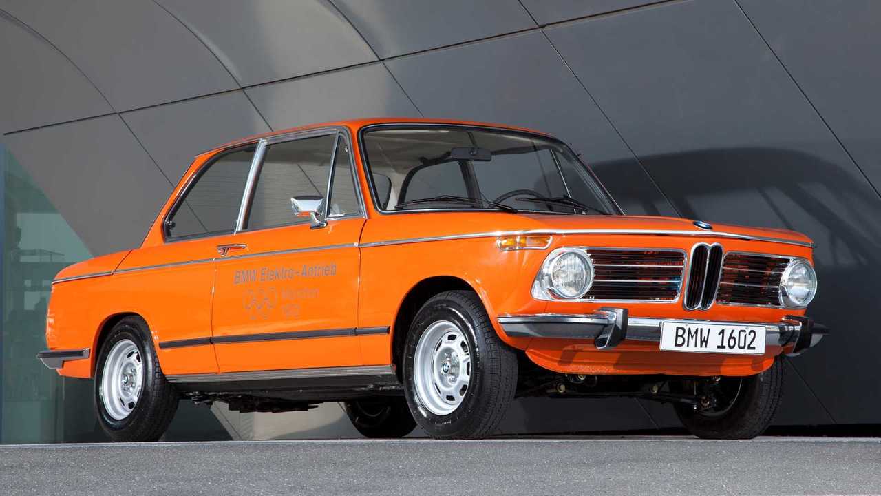 BMW 1602 mit Elektromotor bei der Olympiade 1972