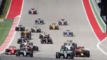 Lewis Hamilton, Mercedes AMG F1 W07 Hybrid (Right) leads team mate Nico Rosberg, Mercedes AMG F1 W07 Hybrid at the start of the race