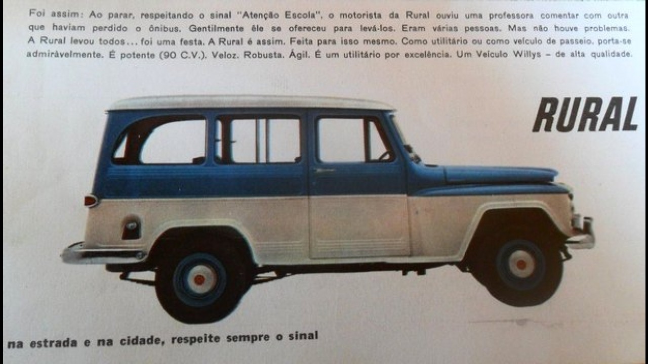 Carros para sempre: Rural Willys foi a precursora dos utilitários esportivos