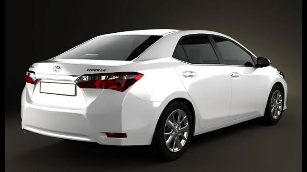 Imagens em 3D revelam suposto Corolla que será apresentado dia 6 de junho