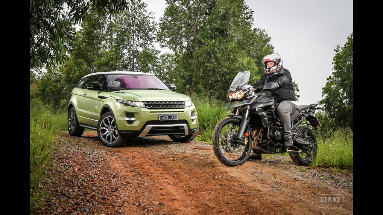 Máquinas inglesas: Range Rover Evoque Dynamic e Triumph Tiger 800XC