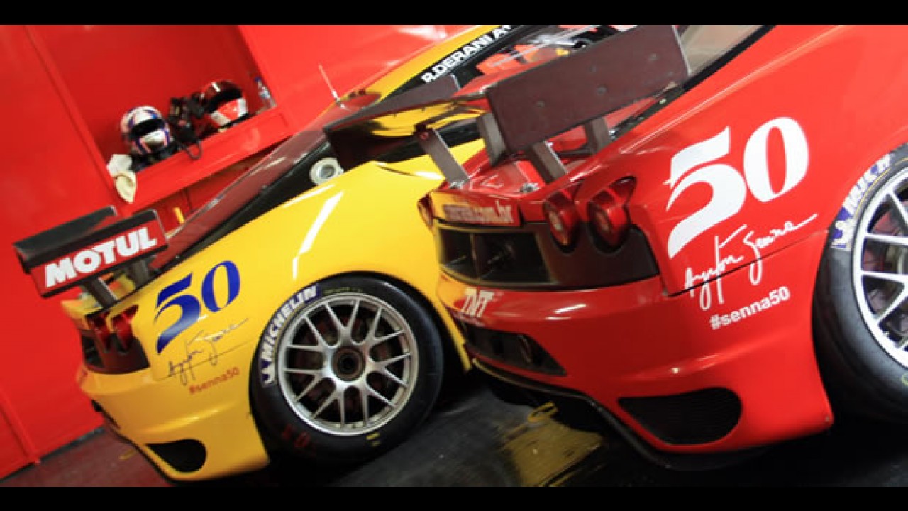 Itaipava GT Brasil: Equipe CRT homenageia 50º aniversário de Ayrton Senna em Interlagos