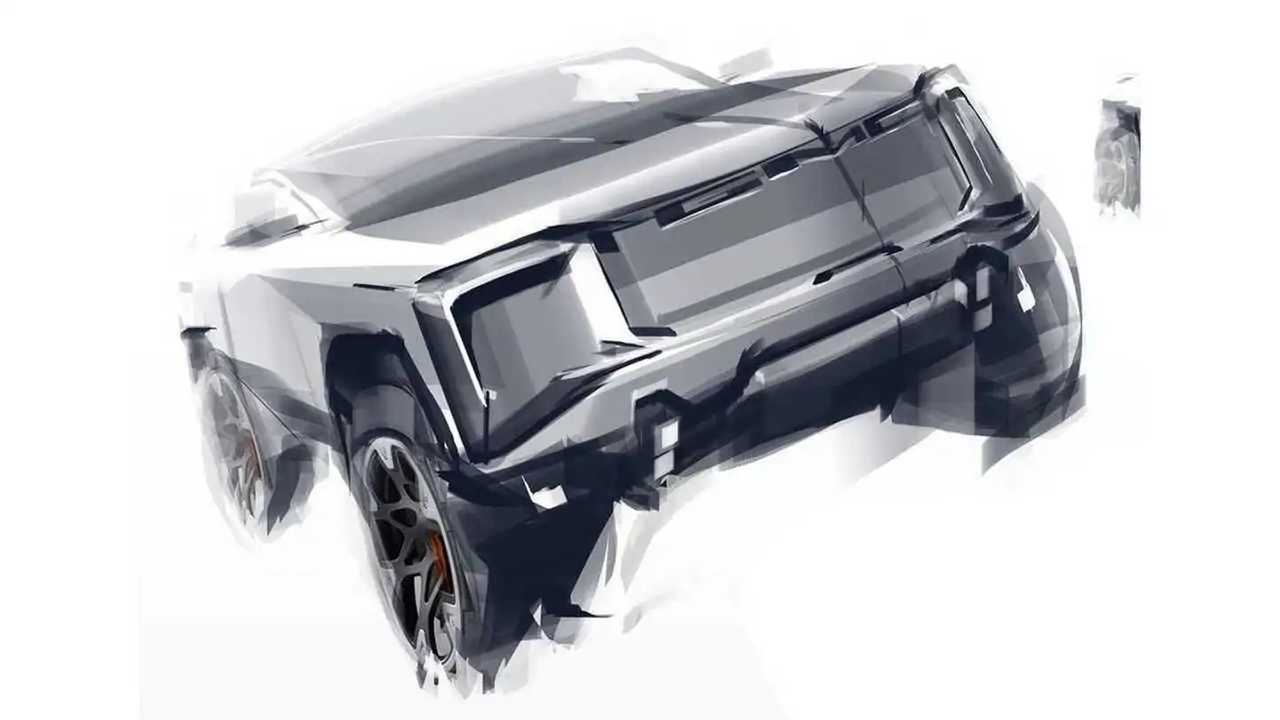 GMC Elektrikli Pick-Up Eskiz Çizimi