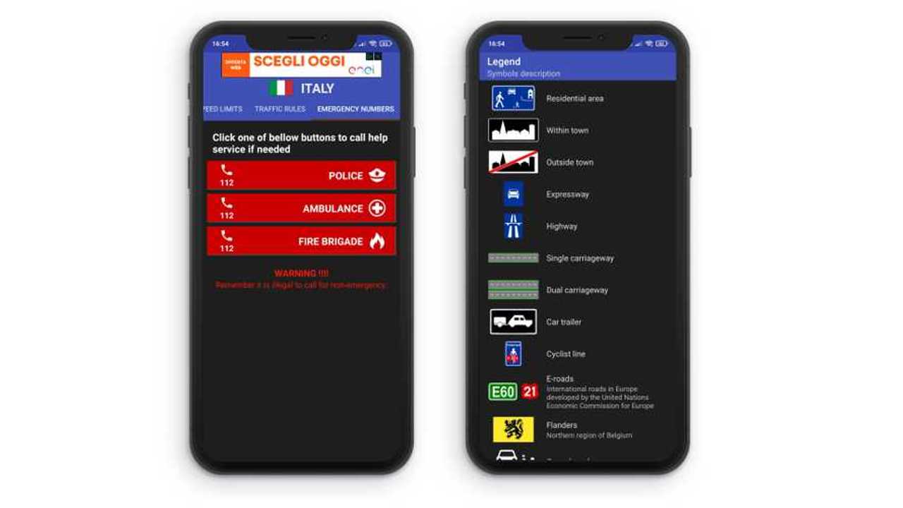 App Speed Limits Europe 2