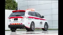 Mitsubishi Outlander e Lancer Evo, auto di sicurezza per la Pikes Peak 2013