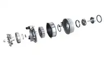 Aufbau des Radnabenmotors von Schaeffler (Foto: Schaeffler (SevenM))