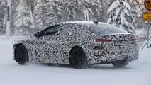 Audi A6 E-Tron Side View Spy Photo
