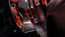 Unplugged Performance UpFit, habitacle arrière du véhicule de police Tesla Model Y