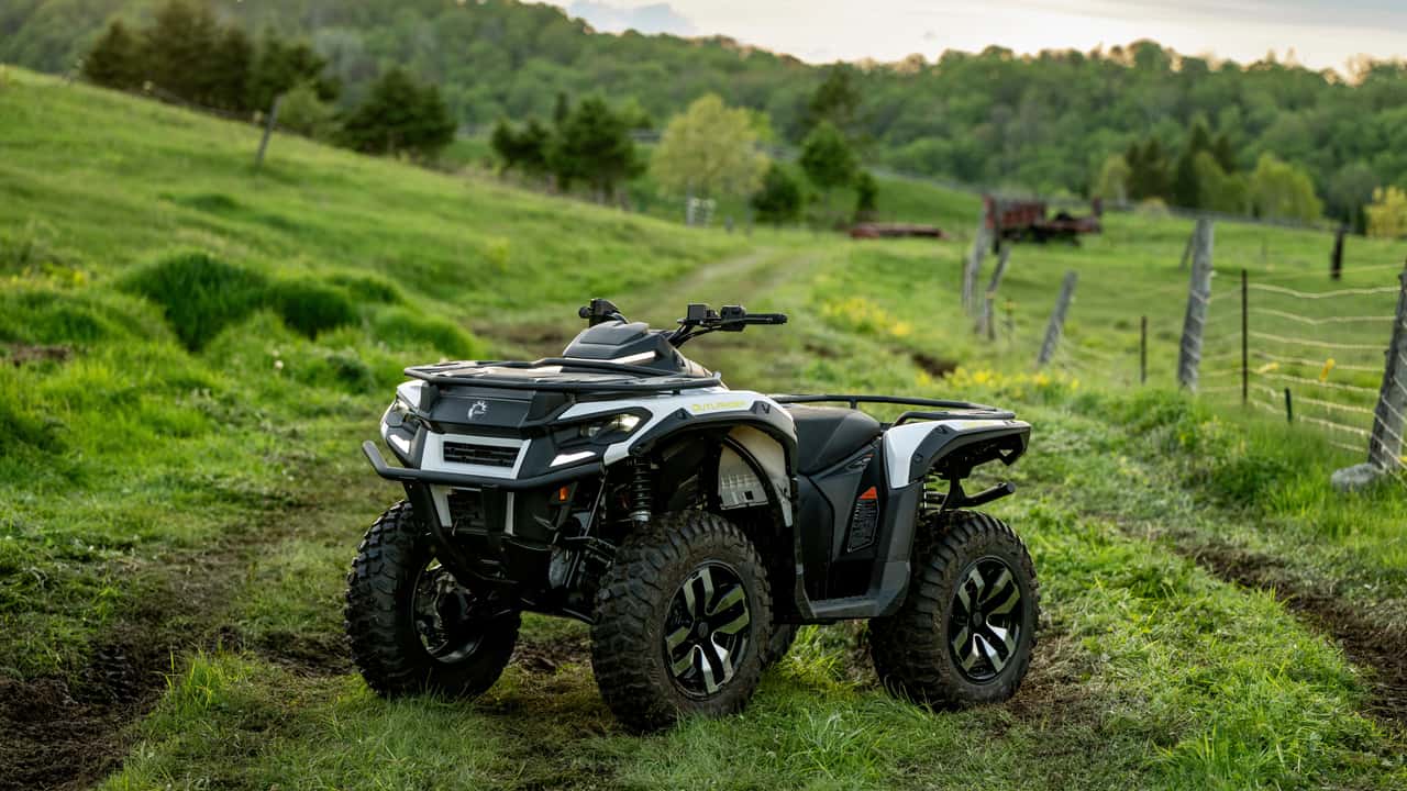 image from Can-Am Introduces an EV ATV With a Ton of Towing Capacity, and Motorcycle Roots