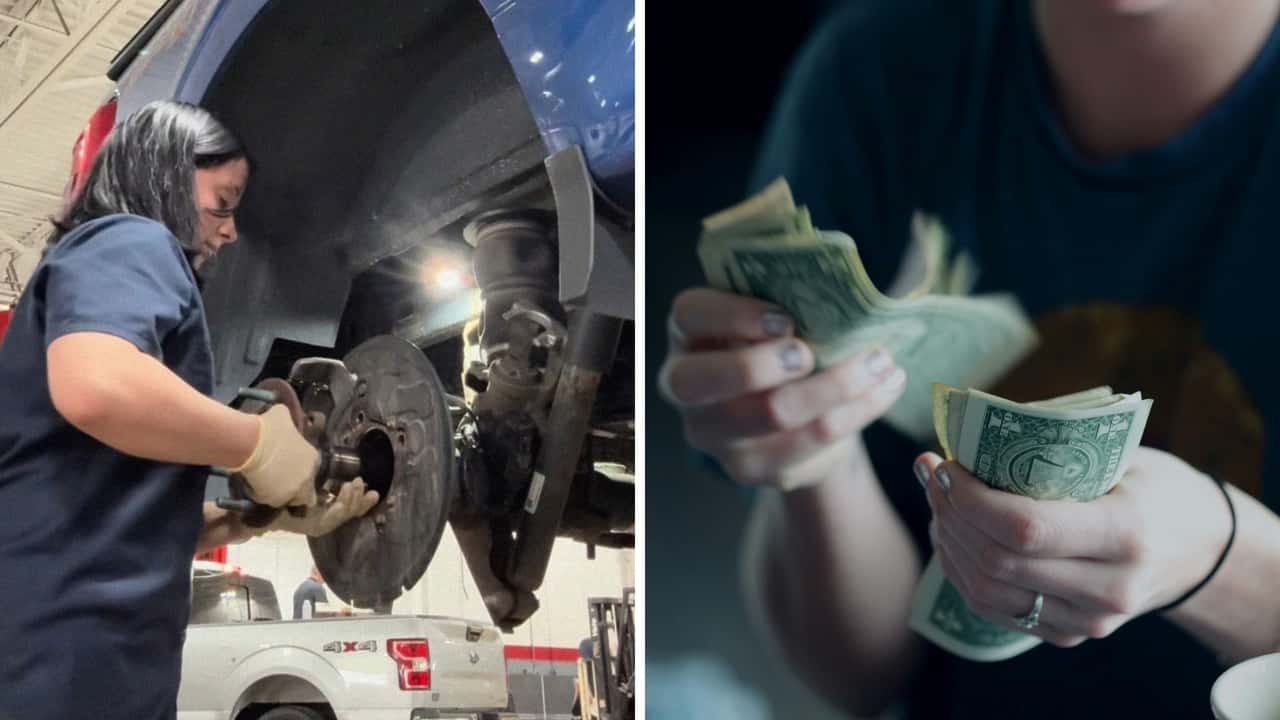 Ford Mechanic Fixes Axle Bolt