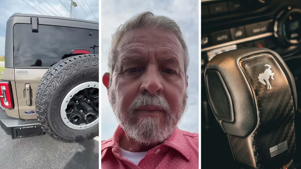 Man opens trunk to a Ford bronco