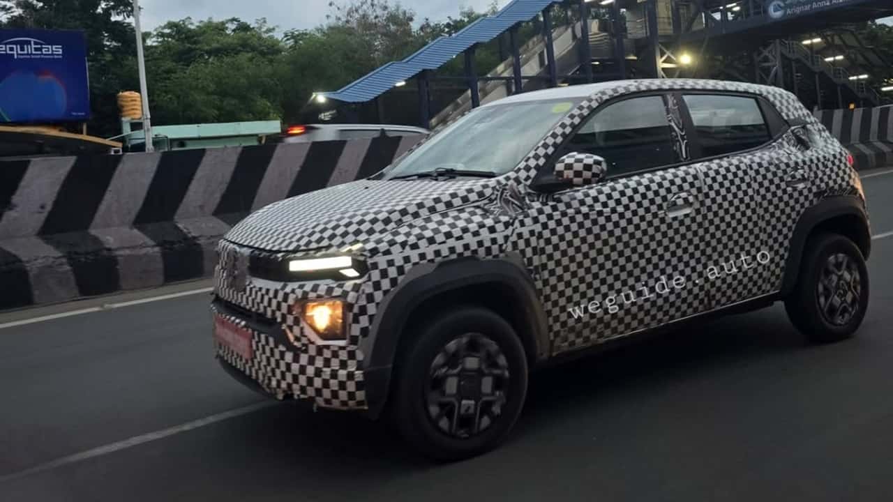 Flagra: Renault Kwid 2027 a combustão também vai ganhar cara nova
