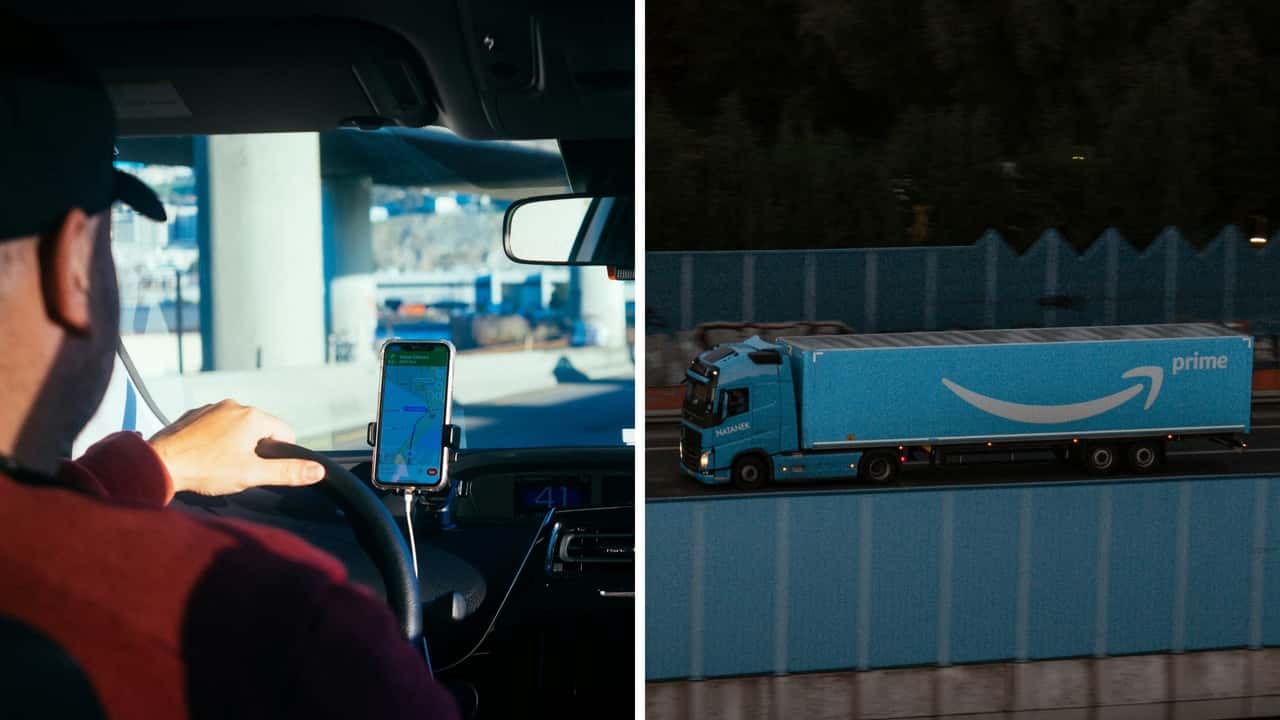 Amazon Truck Tries to Drive Under New York Bridge