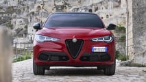 La targa a sinistra dell'Alfa Romeo Stelvio