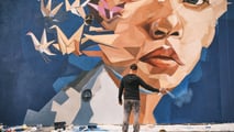 Il murales di Mazda ad Aiella