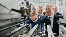 Volkswagen Salzgitter battery cell plant ground breaking ceremony attended by German Chancellor Olaf Scholz