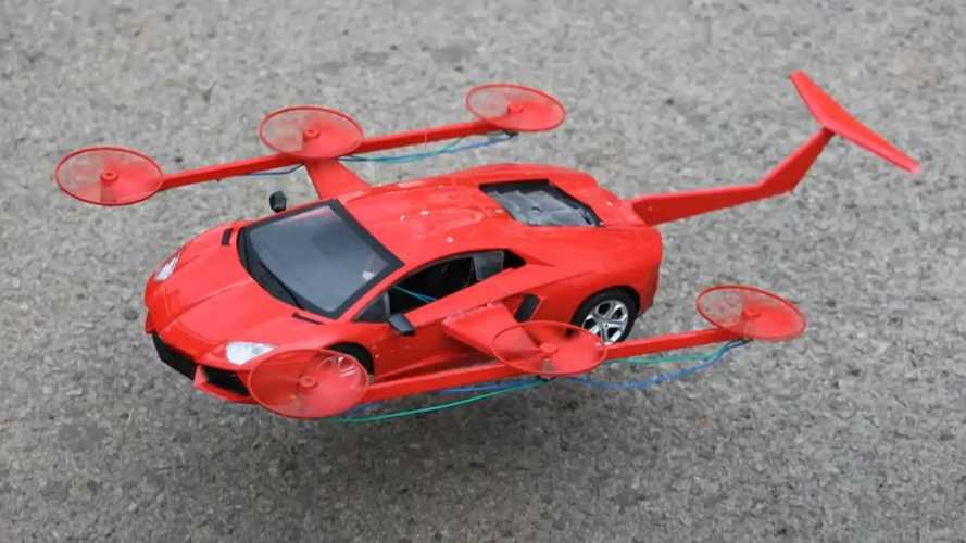 Lamborghini Aventador RC car gets turned into a functional drone