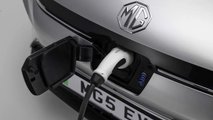 MG MG5 EV in UK specification exterior charging port