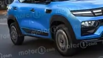 Dacia Spring (2024), il render di Motor1.com