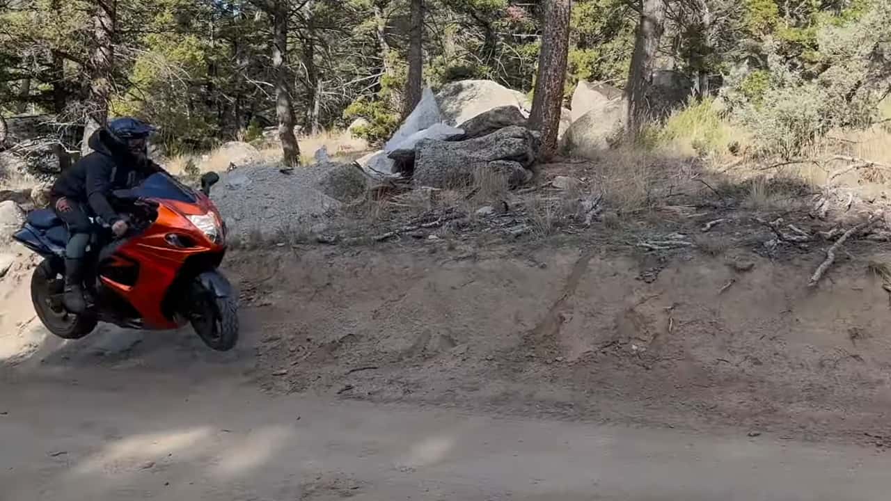 Off-Roading a 2009 Suzuki Hayabusa with Matt Spears