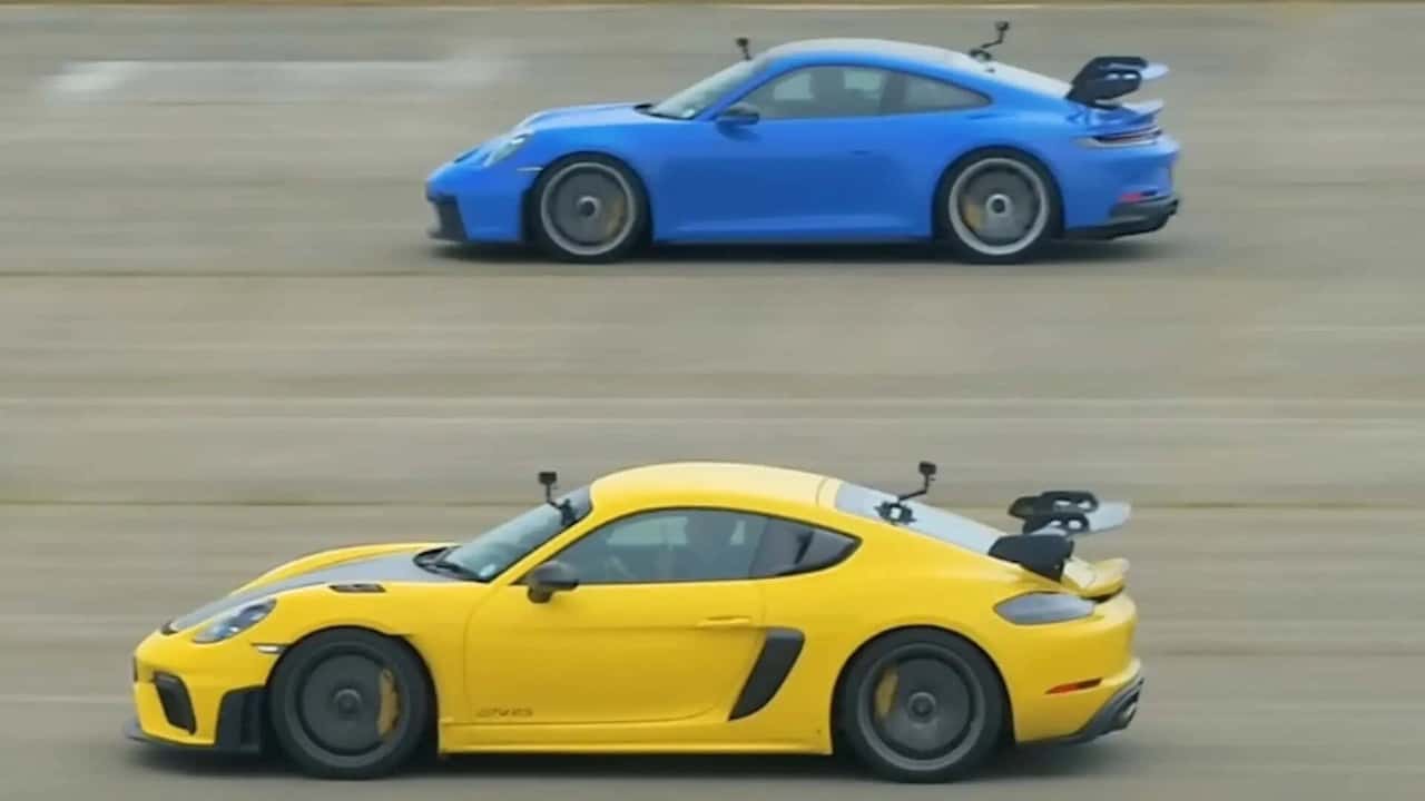 cayman-gt4-rs-drag-races-911-gt3