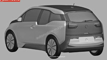 BMW i3 production version leaked in patent drawing 29.06.2013