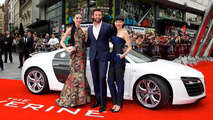Hugh Jackman and the Audi R8 V10 17.7.2013