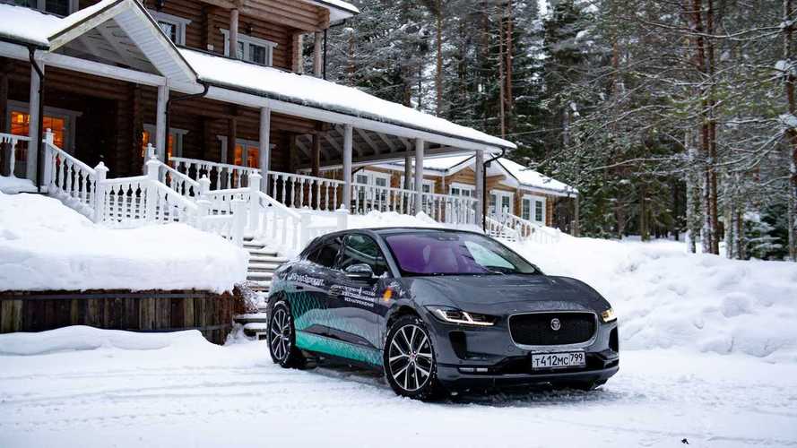 Jaguar I-Pace Winter Journey From St. Petersburg To Moscow