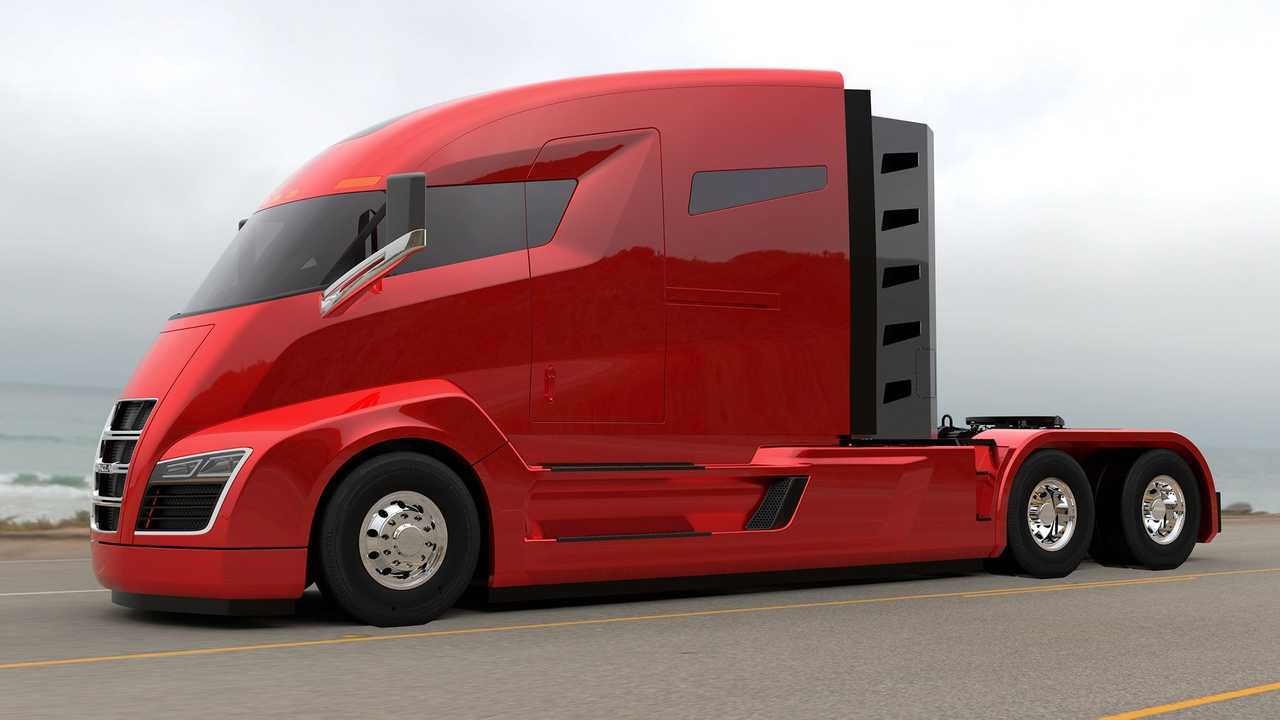 Nikola One Electric Semi Truck - Not Linked To Tesla, But This Sure Is One Cool Semi Truck Design