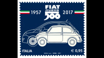 Fiat 500, il francobollo per i suoi 60 anni