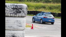Seat Leon della Polizia in pista a Franciacorta