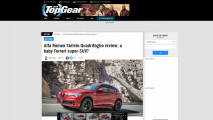 Alfa Romeo Stelvio Quadrifoglio, gli articoli della stampa estera