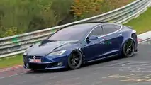 Tesla Model S Plaid Spied