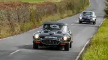 Jaguar E-Types Jaguar Land Rover Classic Drive Eastnor Castle