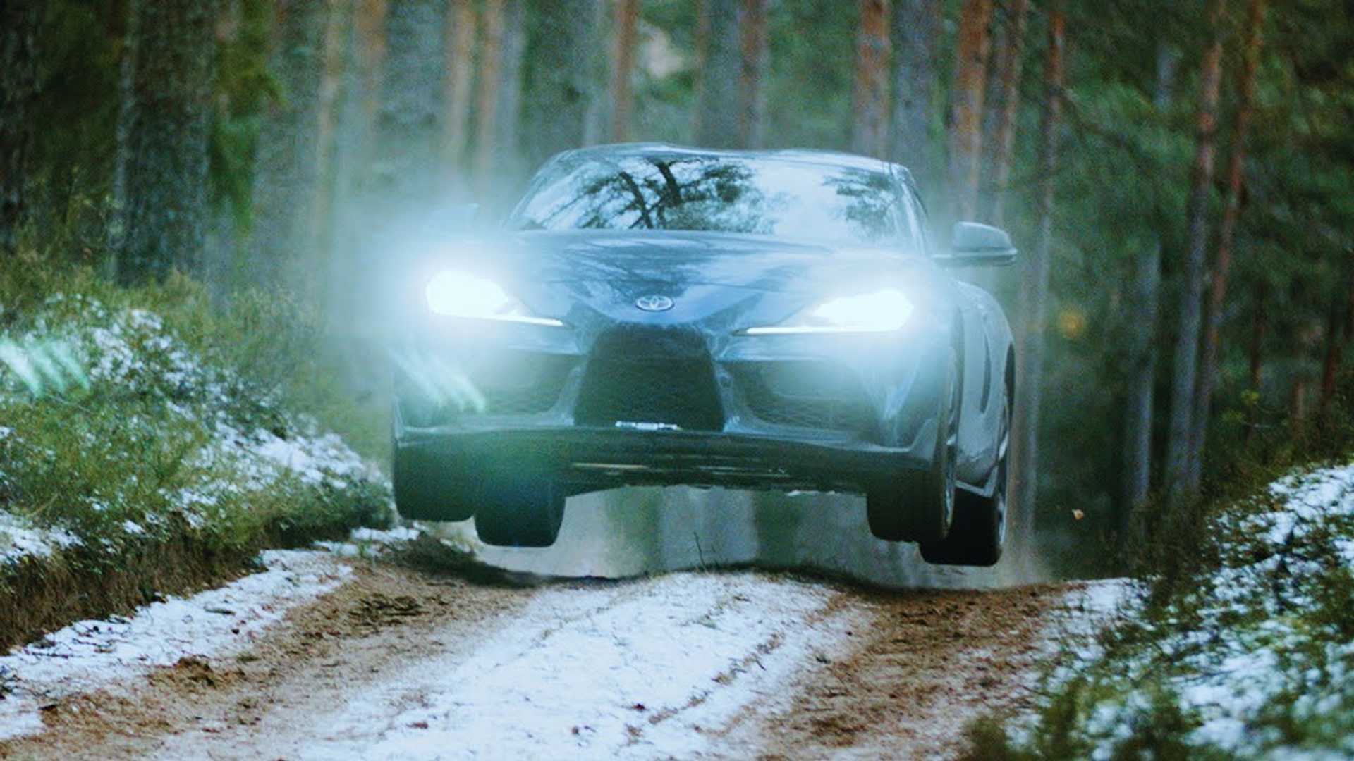 Watch A 2020 Toyota Supra Blast Through The Woods Without A Care thumbnail