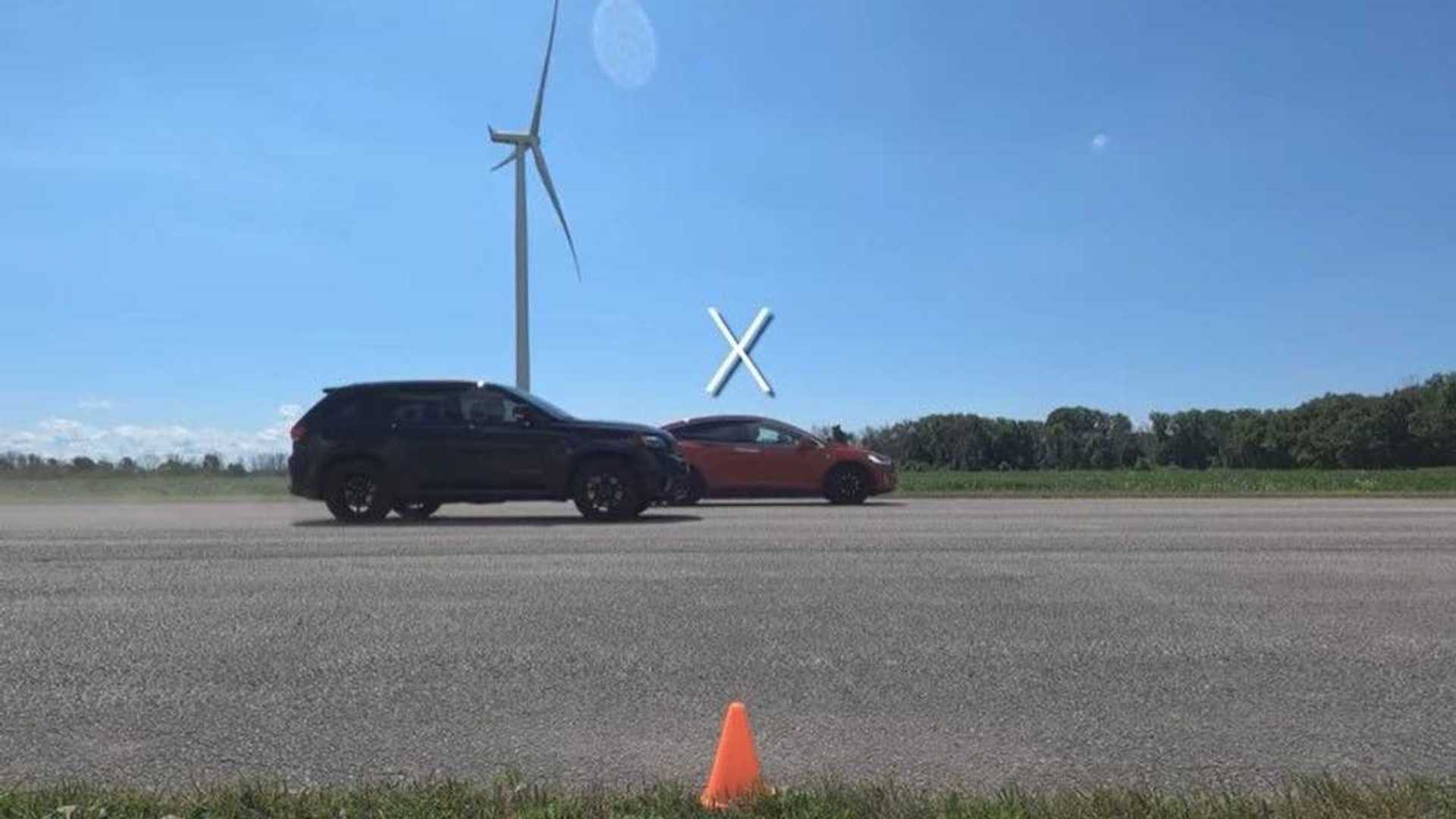 Regardez Les Performances De La Jeep Trackhawk Race Tesla Model Y Et
