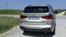 BMW X3 30e (2020): Heck mit je einem Auspuffrohr links und rechts